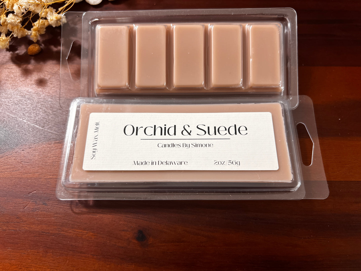2oz Orchid & Suede Wax Melt