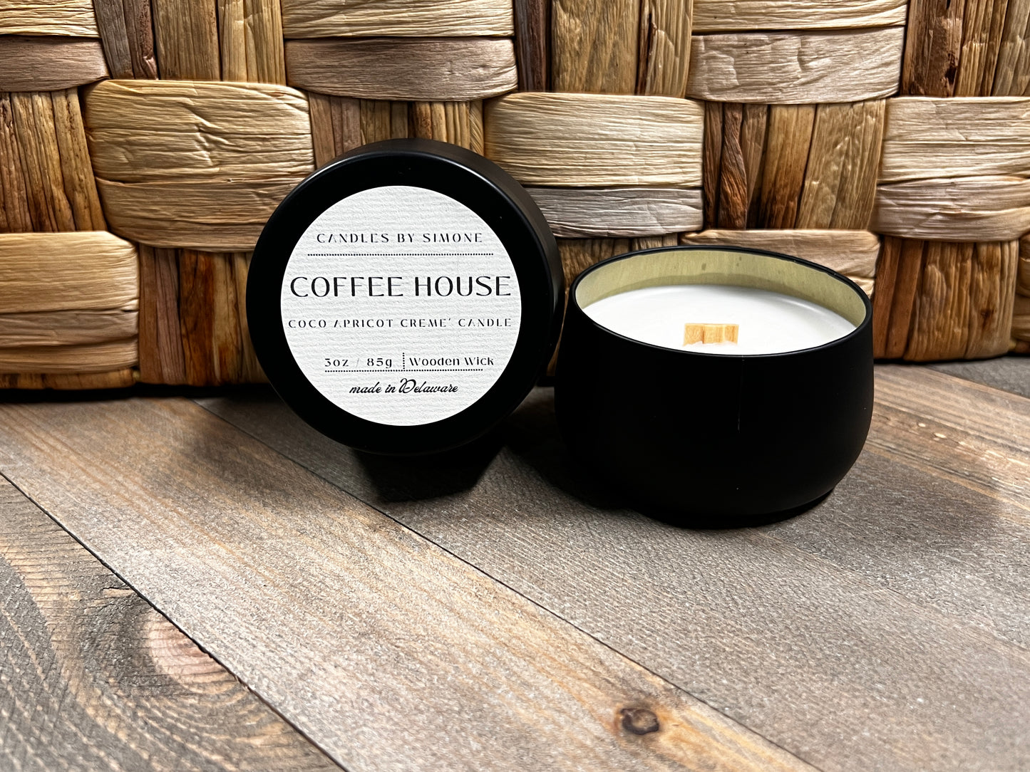 3oz Coffee House Wooden Wick Candle