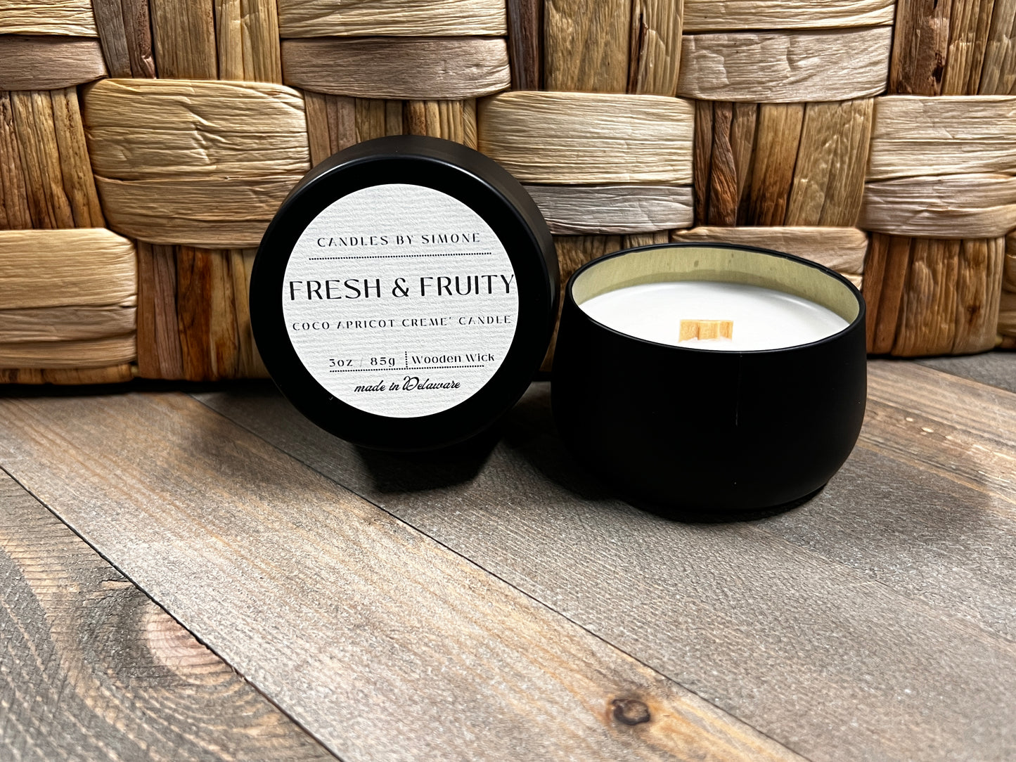 3oz Fresh & Fruity Wooden Wick Candle