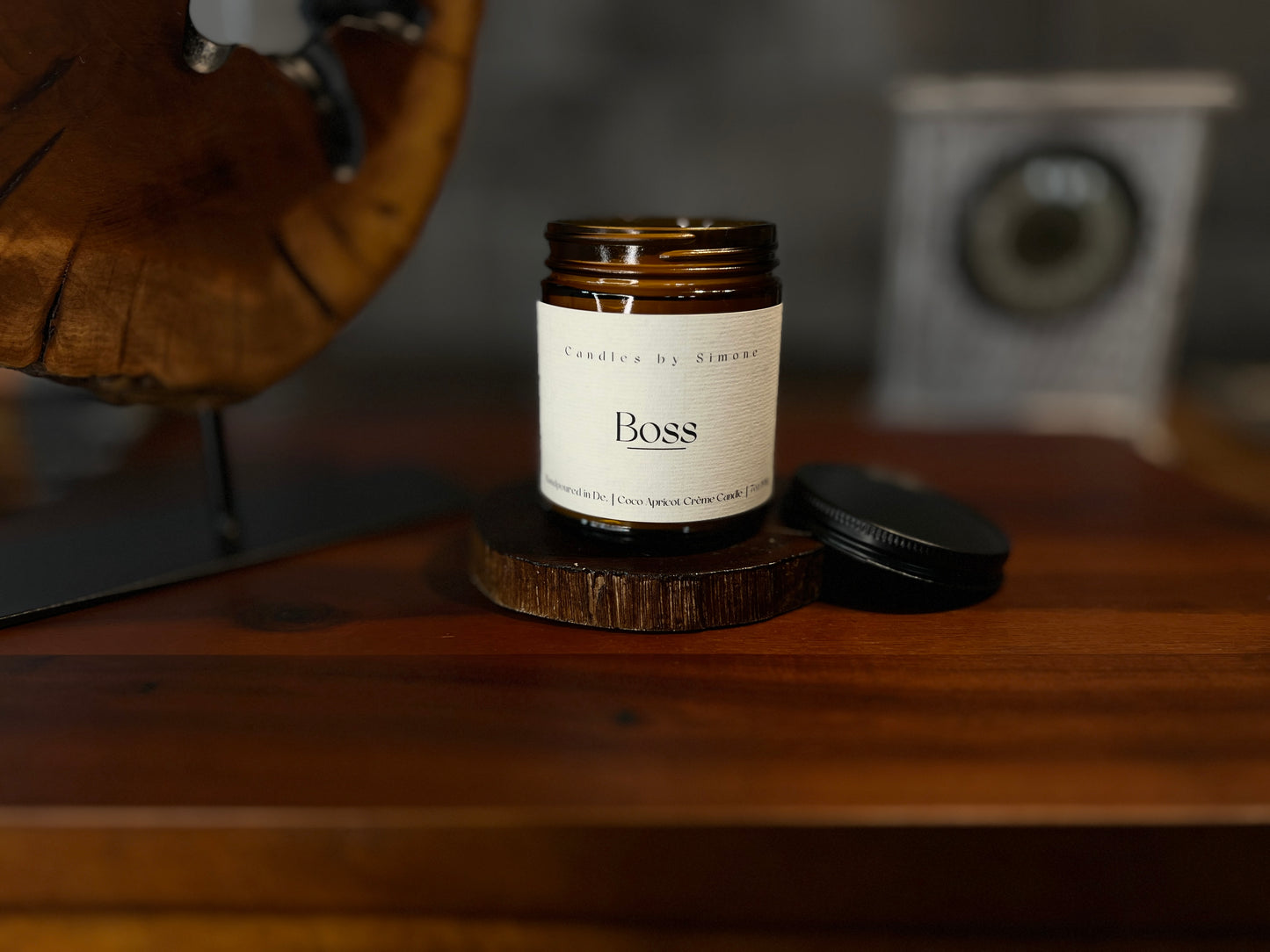 7oz Boss Wooden Wick Candle