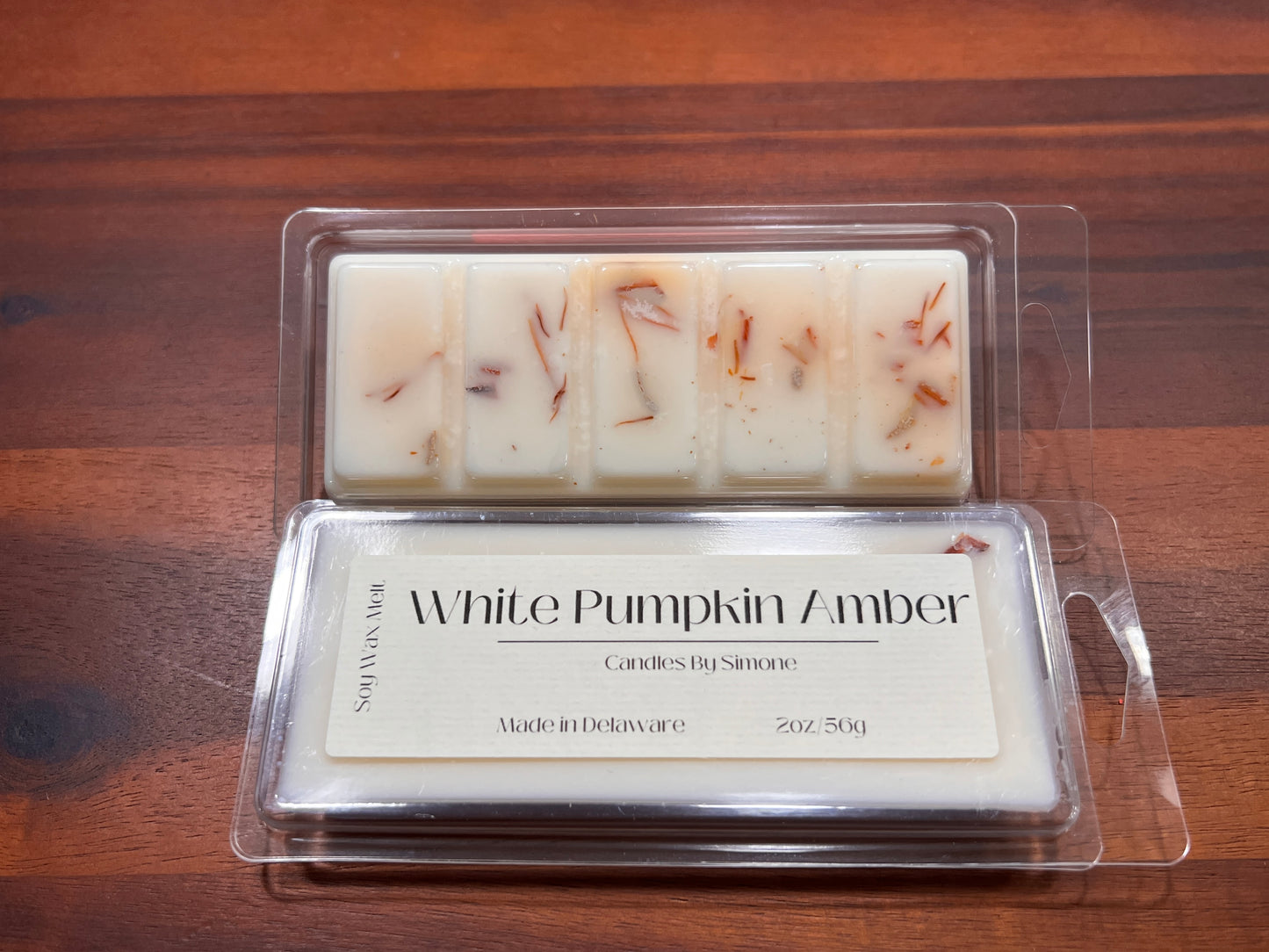 2oz White Pumpkin Amber Wax Melt