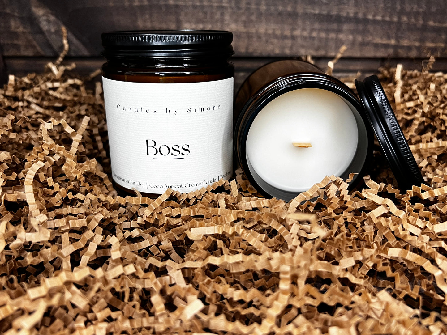 7oz Boss Wooden Wick Candle