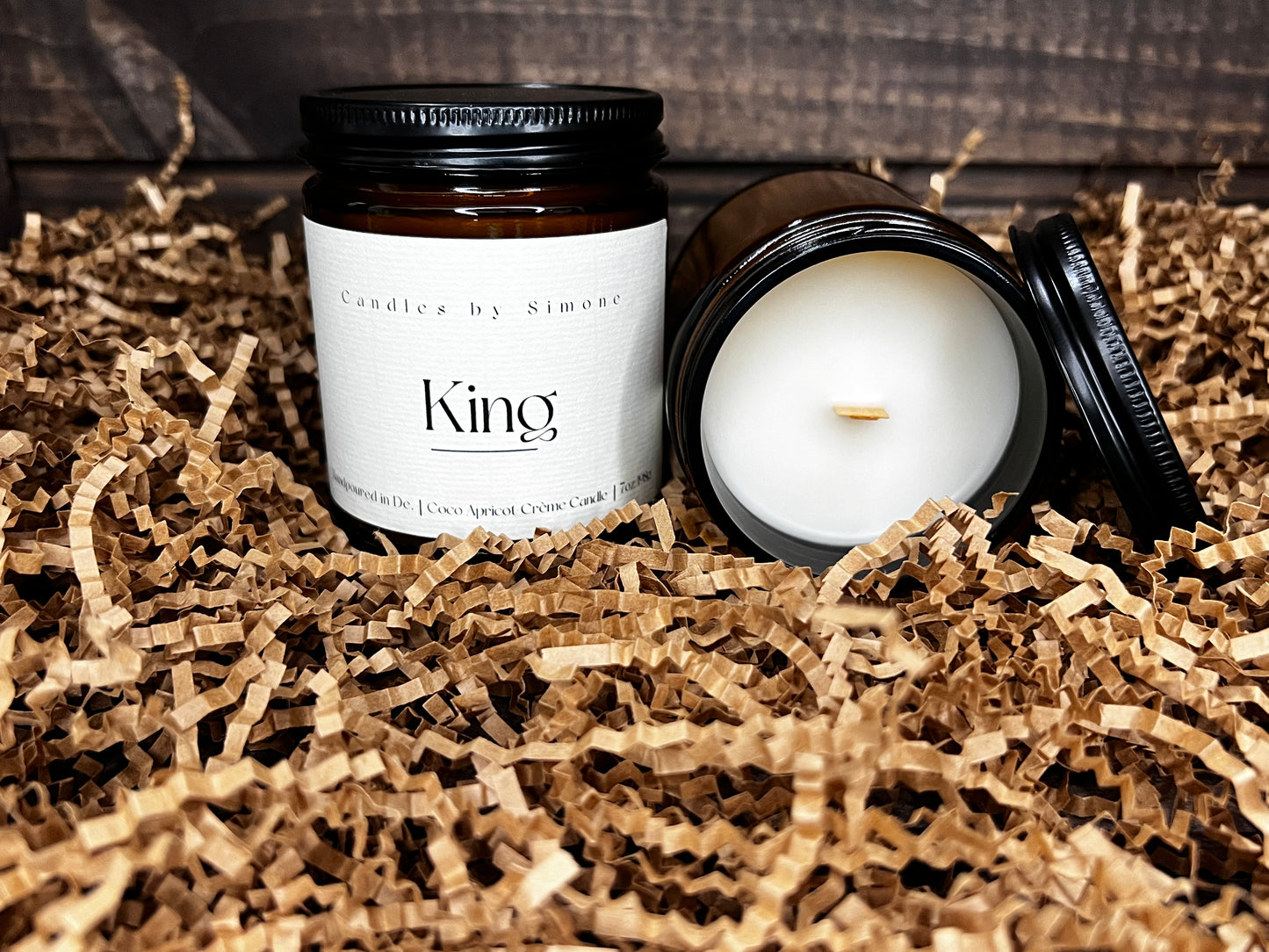 7oz King Wooden Wick Candle