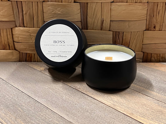 3oz Boss Wooden Wick Candle