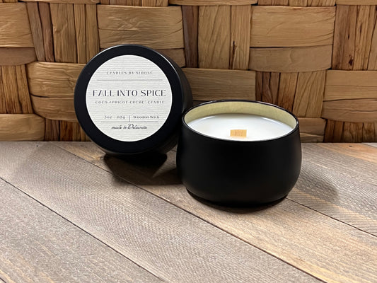 3oz Fall Into Spice Wooden Wick Candle