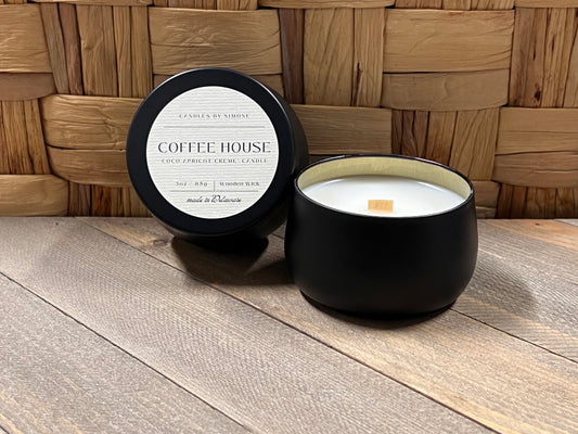 3oz Coffee House Wooden Wick Candle