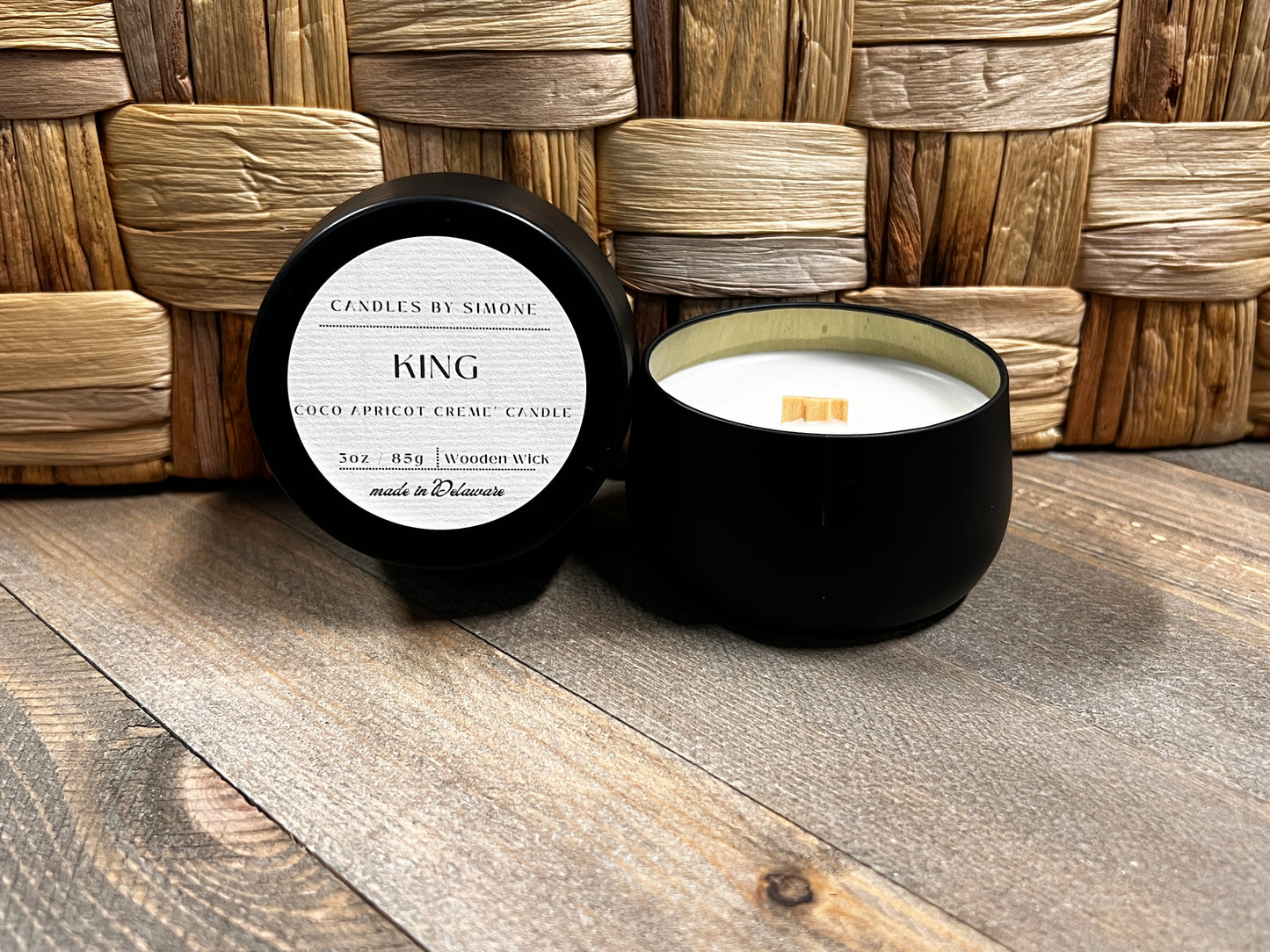 3oz King Wooden Wick Candle