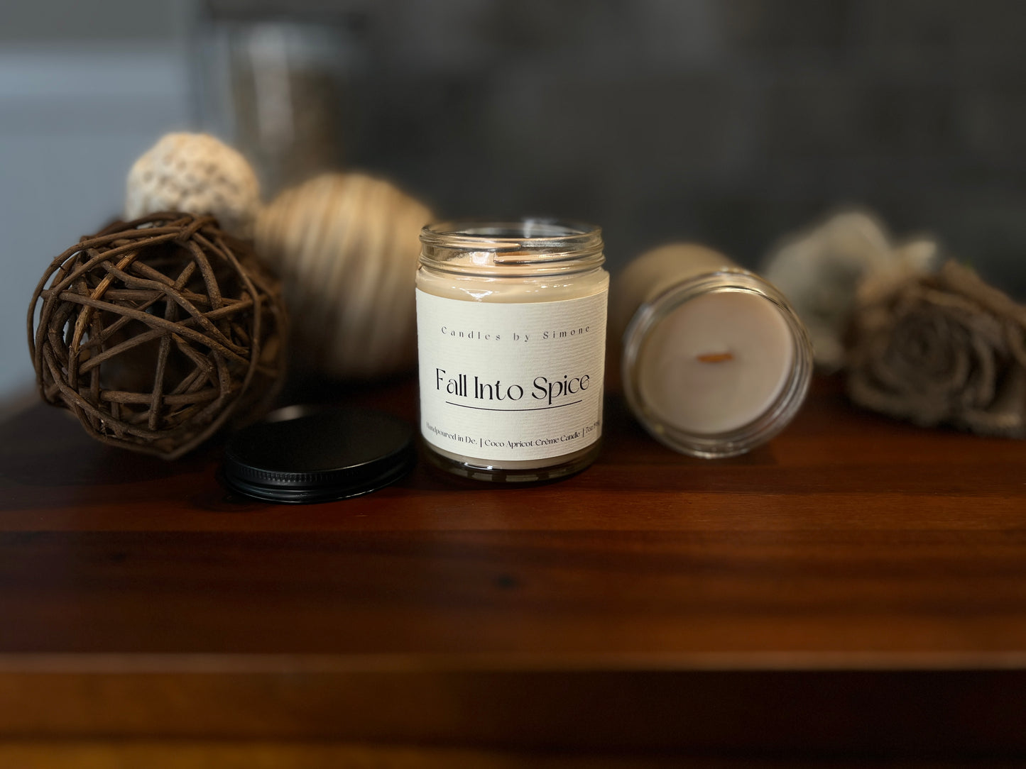 7oz Fall Into Spice Wooden Wick Candle