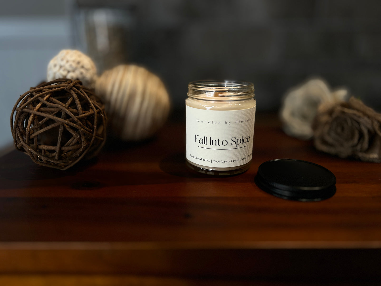 7oz Fall Into Spice Wooden Wick Candle